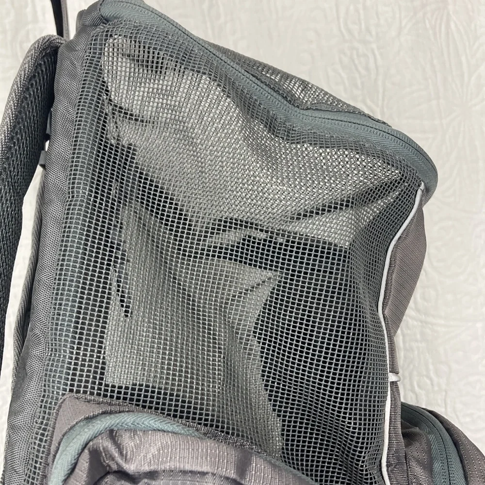 Outward Hound PoochPouch Dog Carrier Backpack, Gray up to 20lbs.